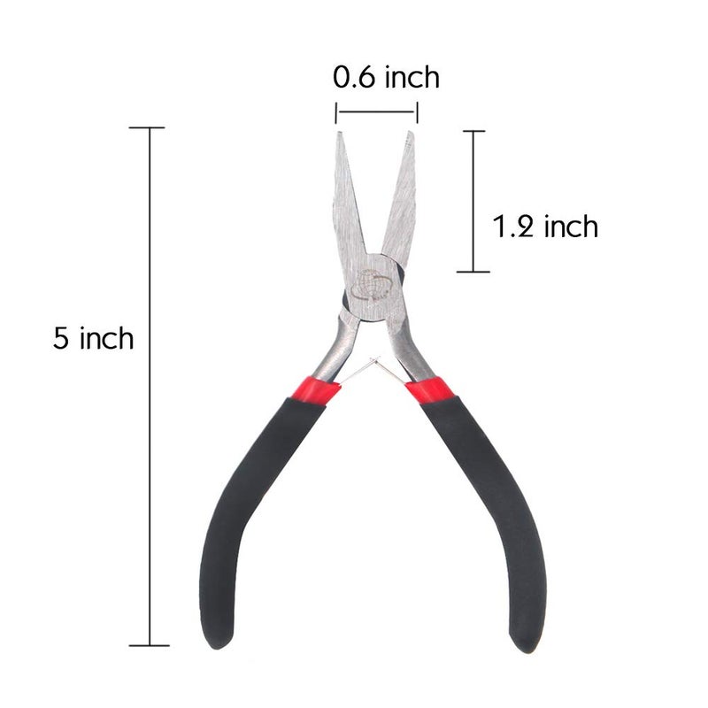Miular Flat Nose Pliers 5 Inch Smooth Jaw Pliers for Jewelry Making, Wire Wrapping Bending - Image 4